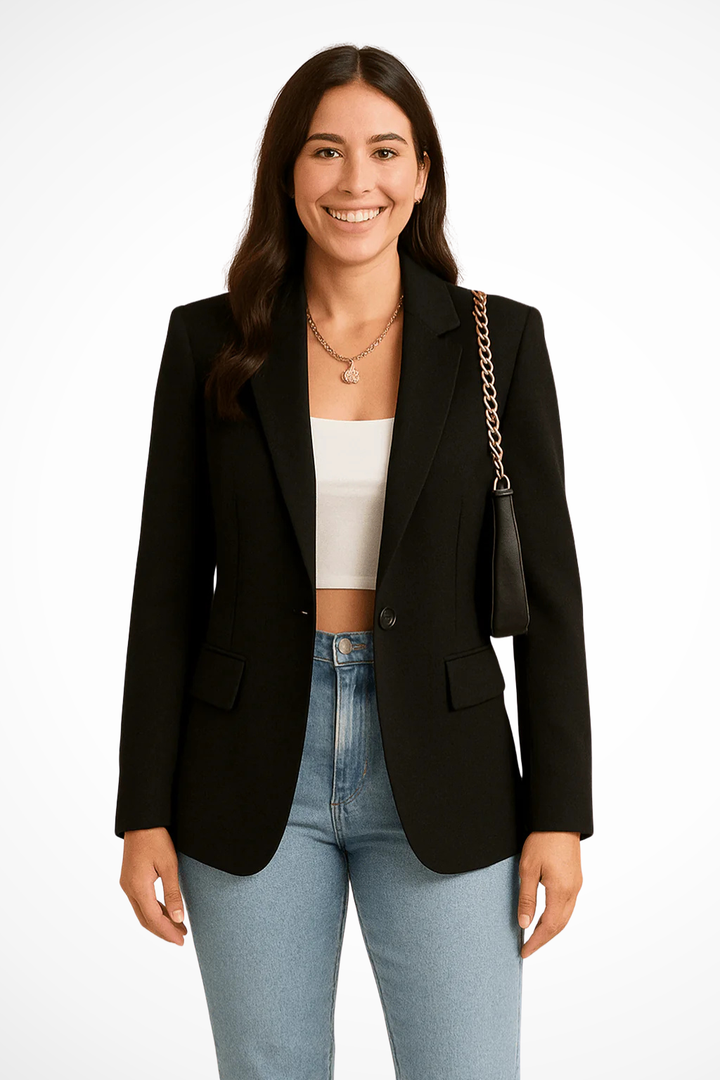 Siopie Women's Tailored Blazer Jacket in Black