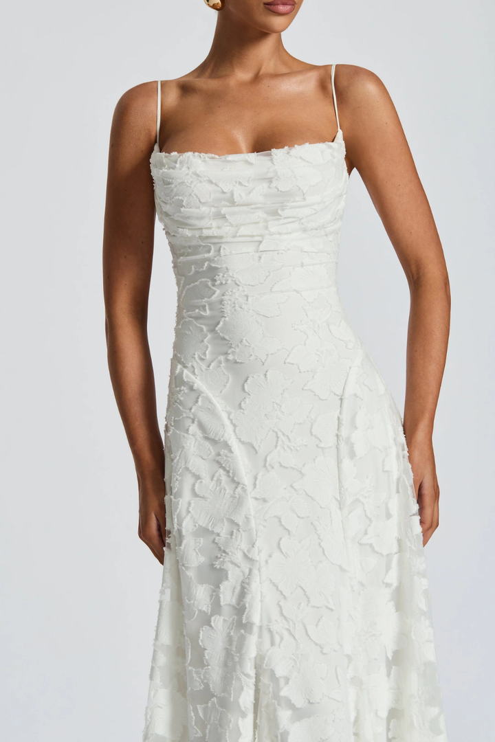 Women's Floral Brocade Cami Maxi Dress – Siopie