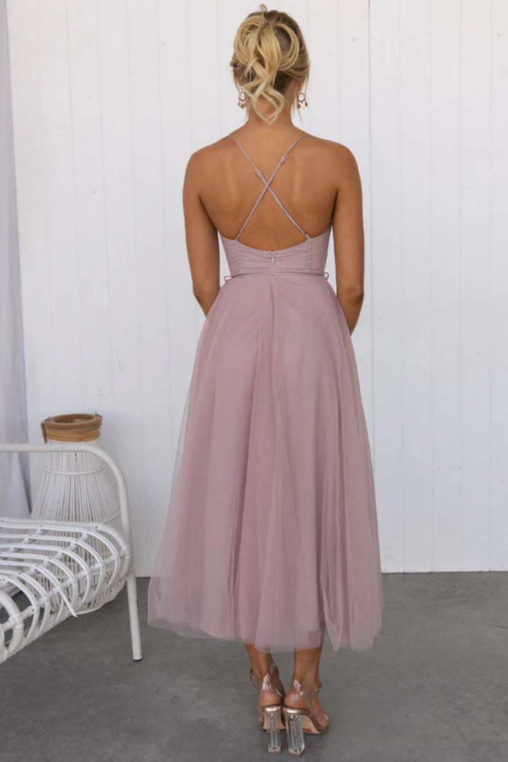 Women's Corset Tiered Midi Dress – Siopie