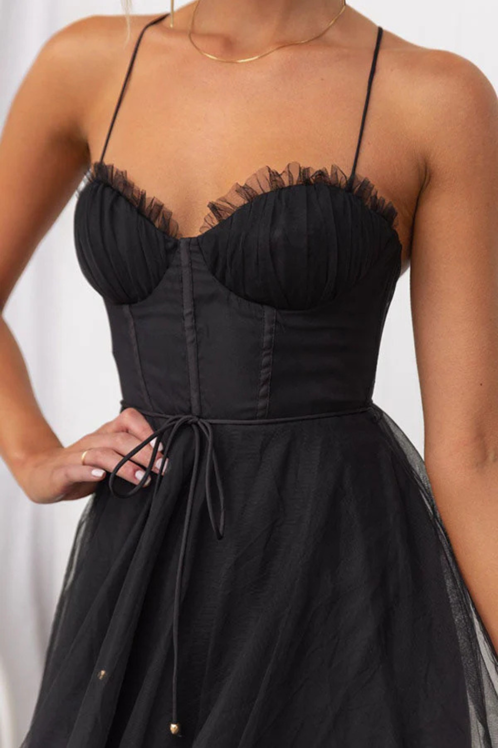 Women's Corset Tiered Midi Dress – Siopie