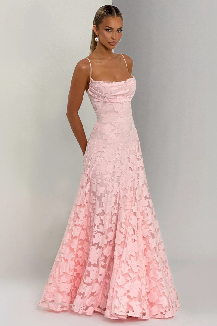 Women's Floral Brocade Cami Maxi Dress – Siopie