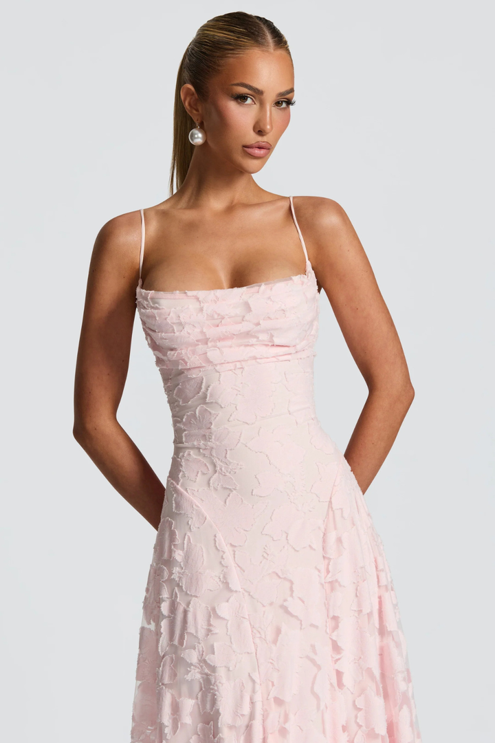 Women's Floral Brocade Cami Maxi Dress – Siopie
