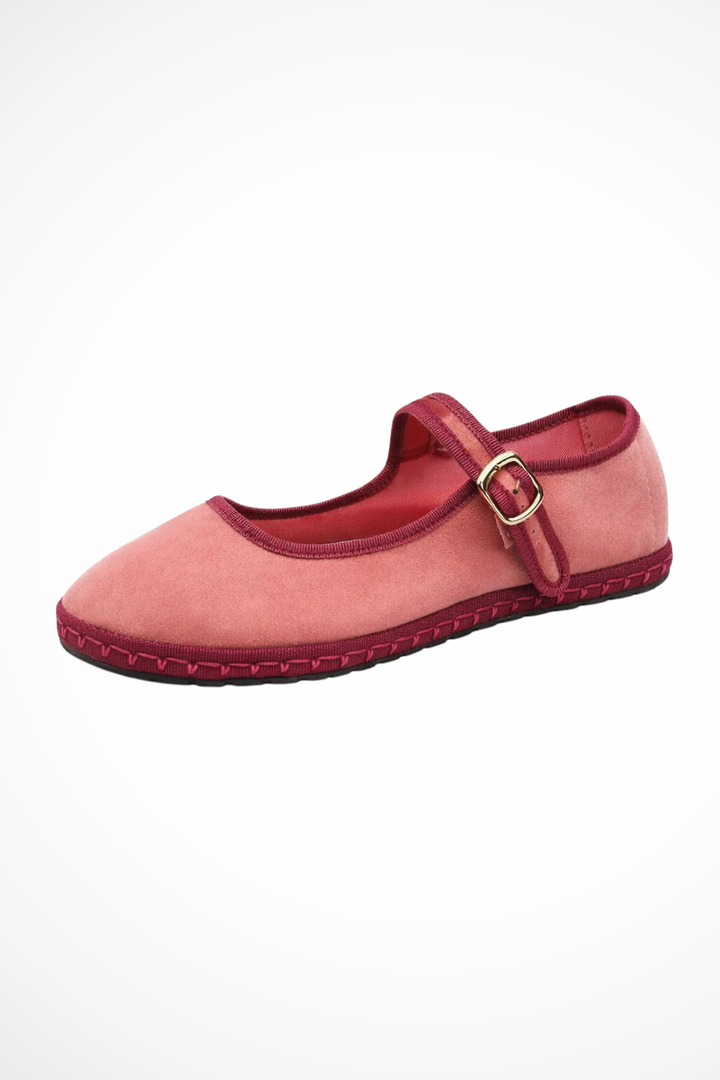 Mary Jane Ballet Flat Shoes Pink – Siopie