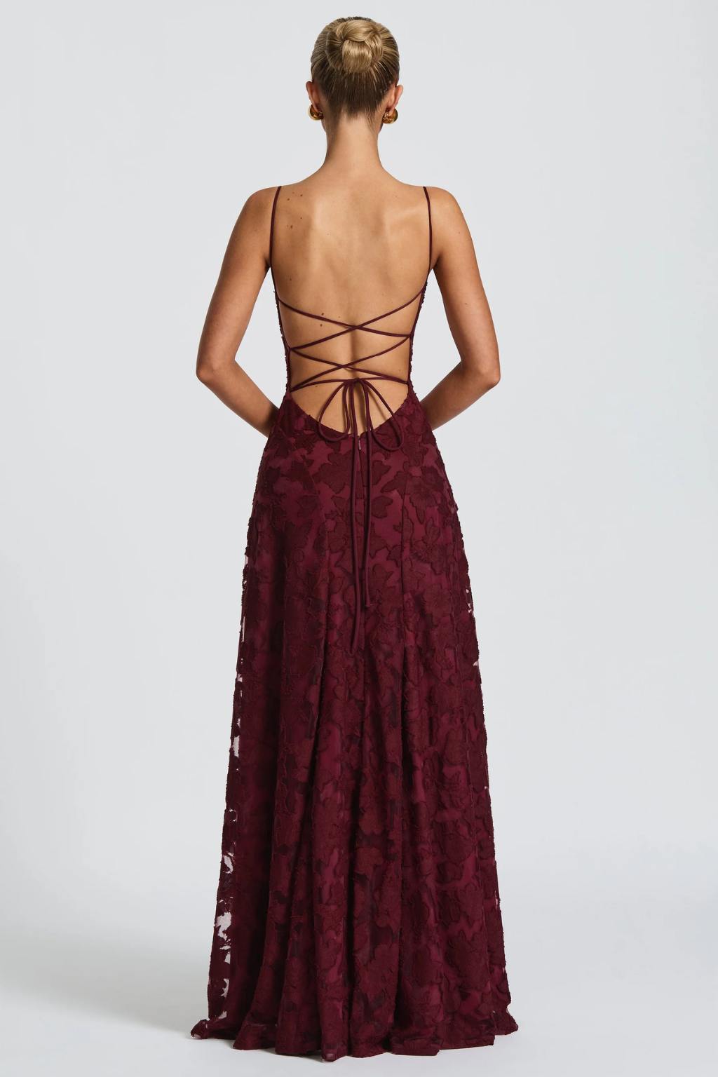 Women's Floral Brocade Cami Maxi Dress – Siopie