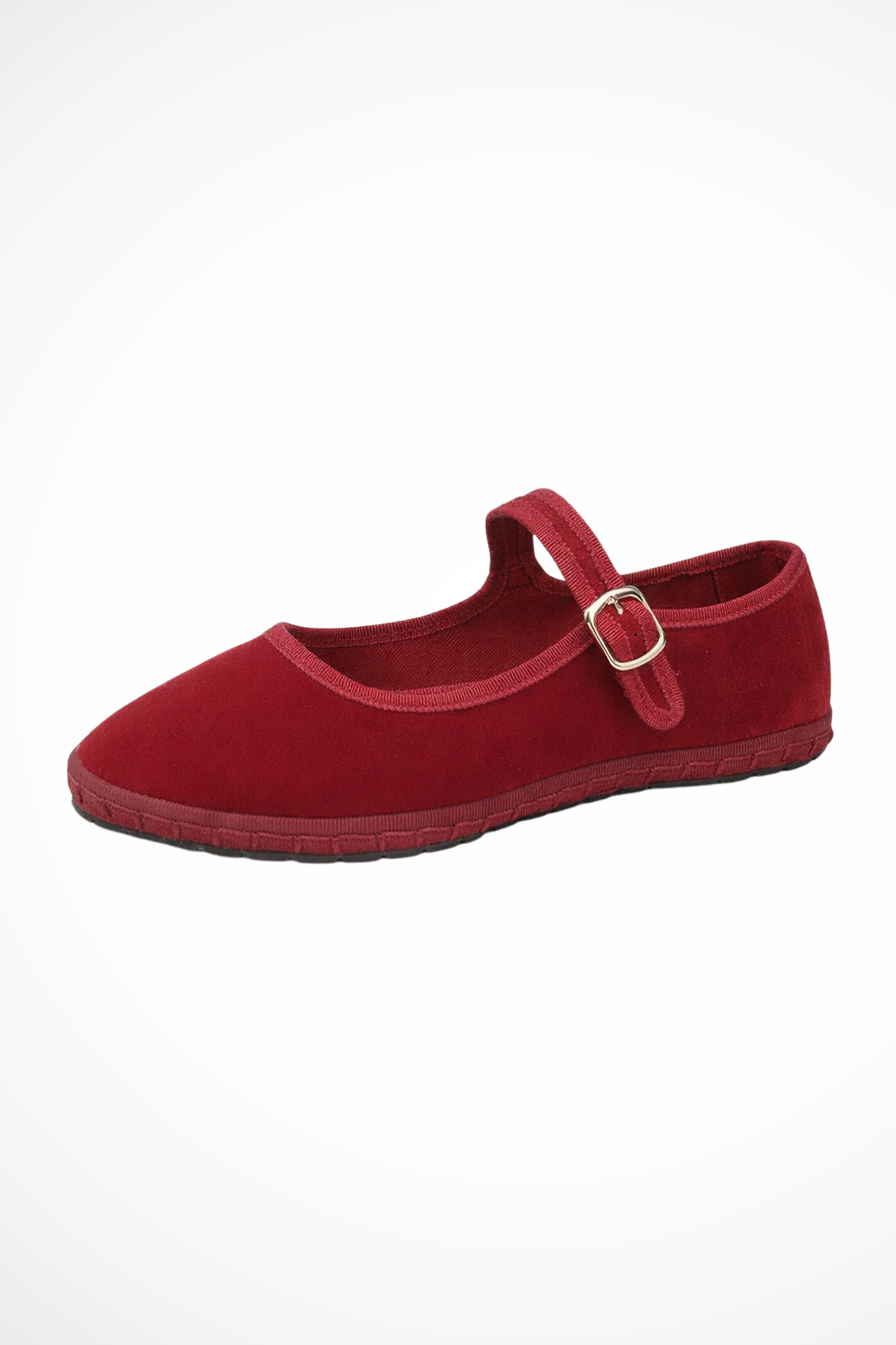 Mary Jane Ballet Flat Shoes Red – Siopie
