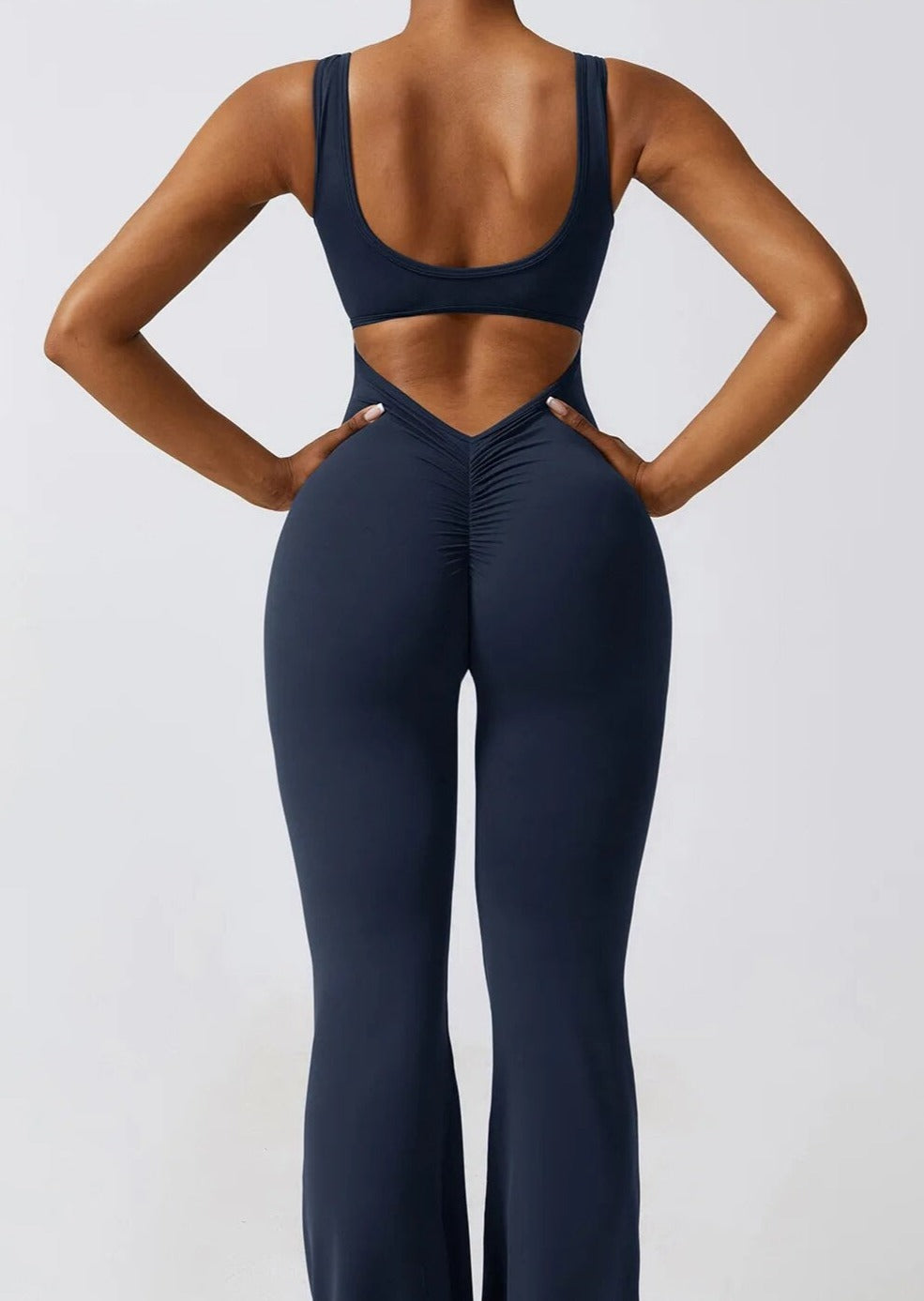 Flare Scrunch Jumpsuit - Siopie