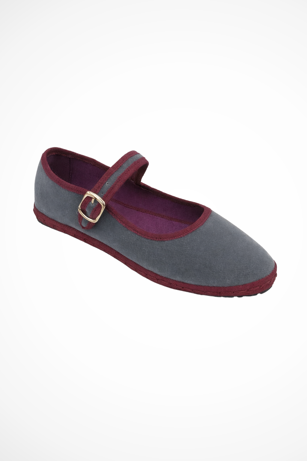 Mary Jane Ballet Flat Shoes Grey – Siopie