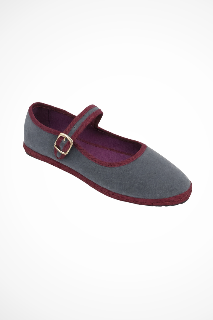Mary Jane Ballet Flat Shoes Grey – Siopie