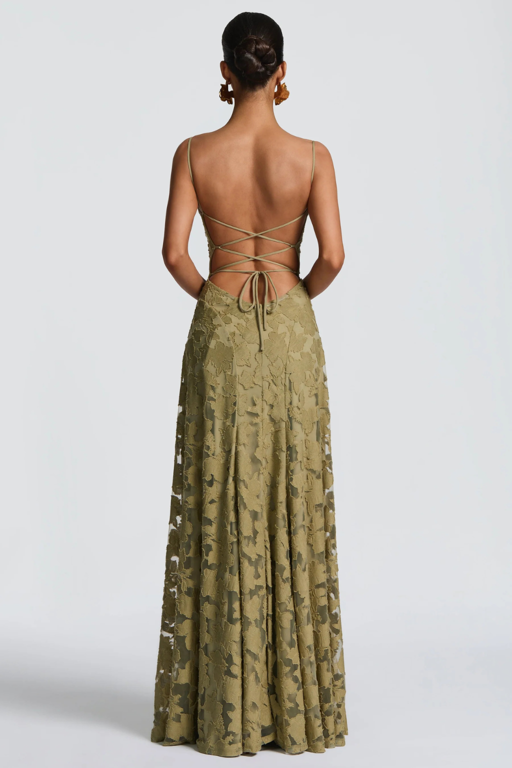 Women's Floral Brocade Cami Maxi Dress – Siopie