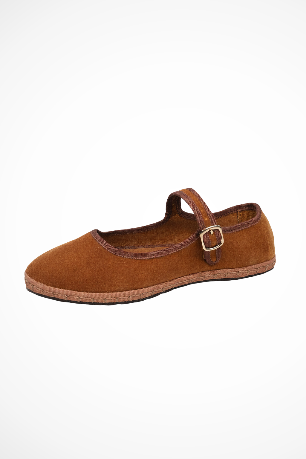 Mary Jane Ballet Flat Shoes Khaki – Siopie