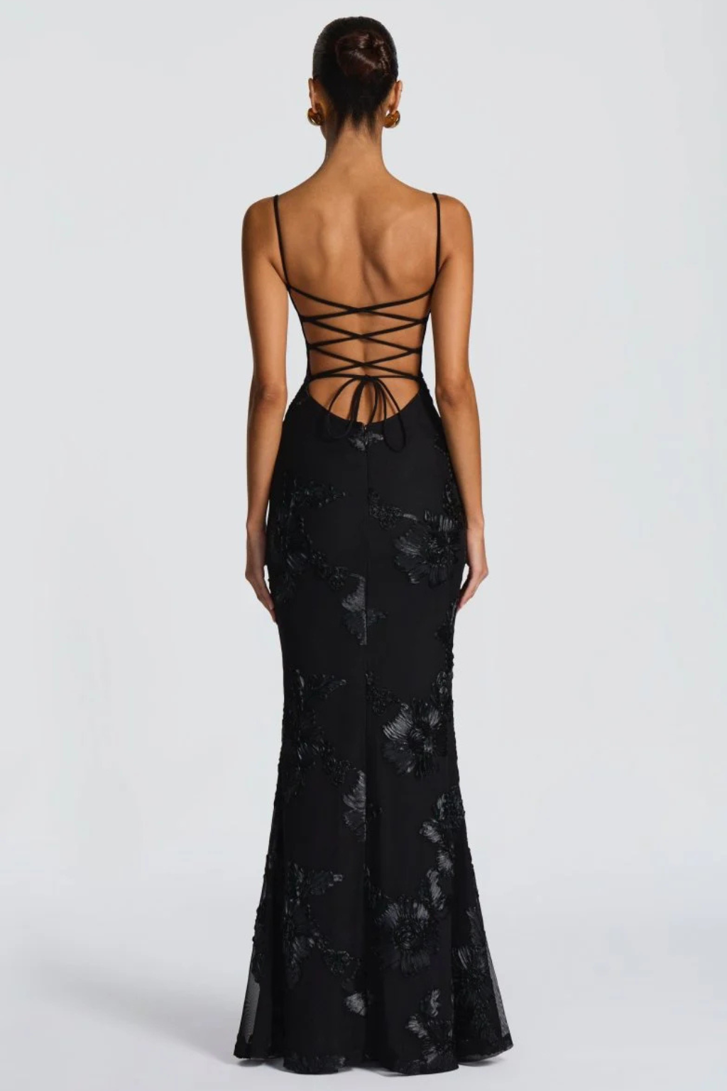 Women's Floral Embroidered Corset Maxi Dress – Siopie