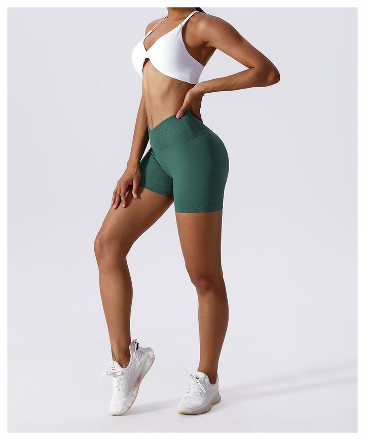 High Waist Scrunch Shorts - Siopie