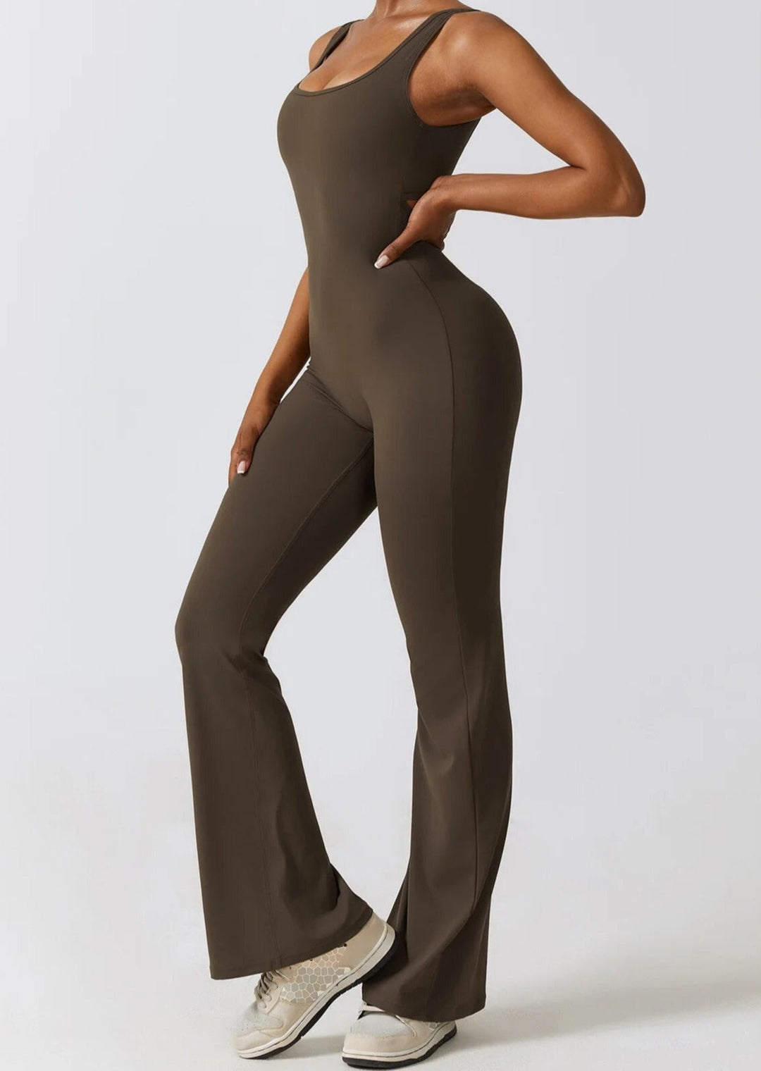 Flare Scrunch Jumpsuit - Siopie