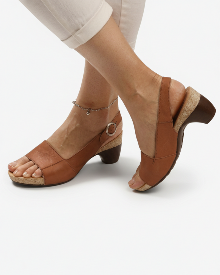 Kitten Heel Sandals Women Casual Slingback Open Toe