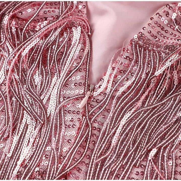 Élora – Luxe veren mini-jurk