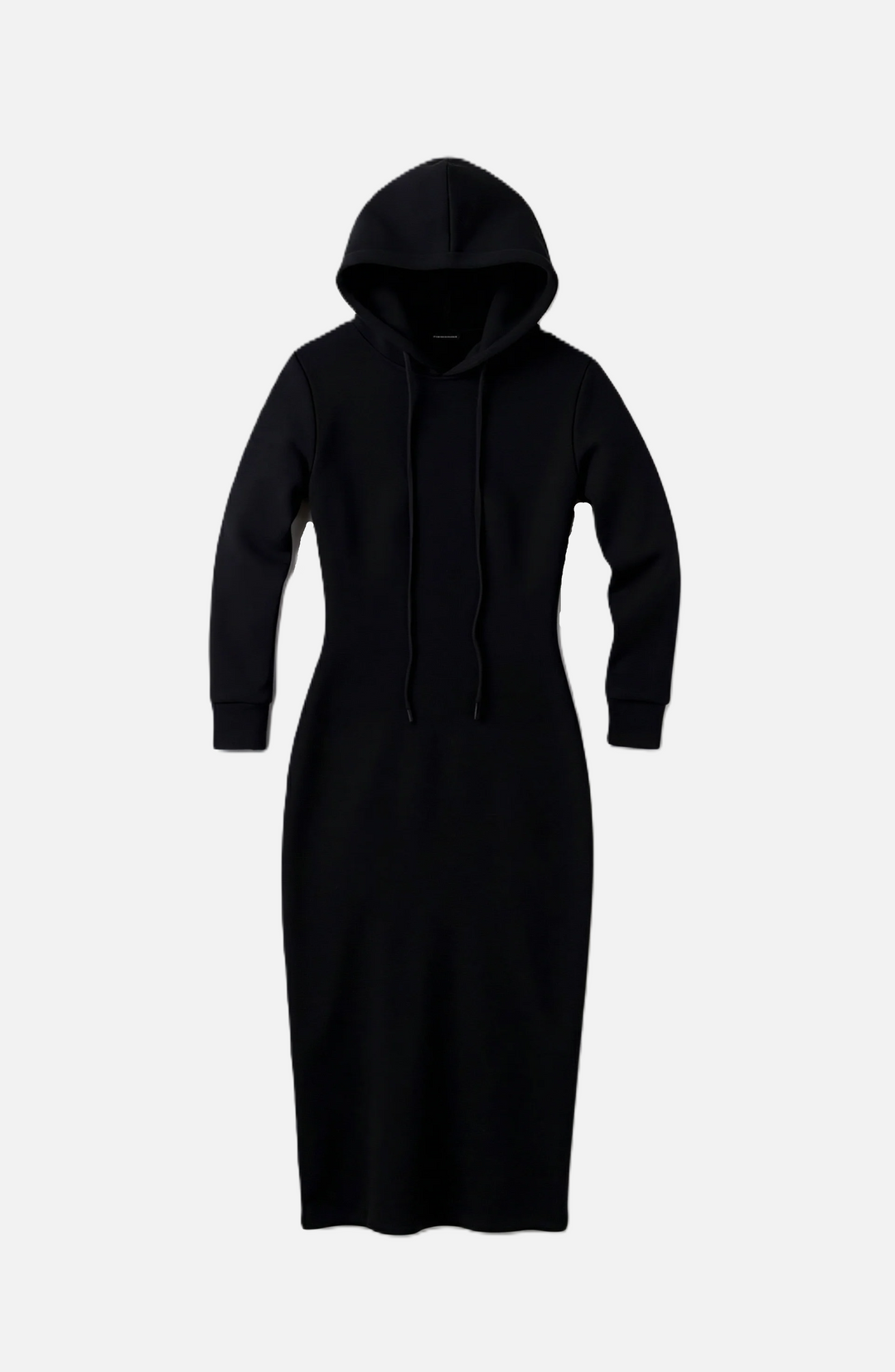 Hooded Bodycon Maxi Dress Long Sleeve Casual Streetwear