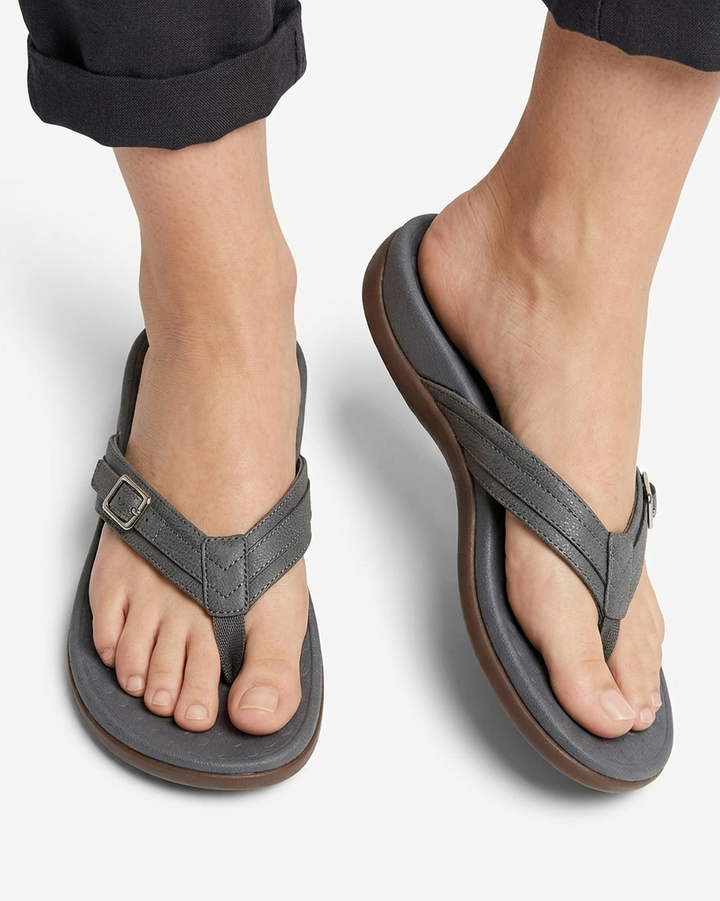 Flip Flops Women Casual Summer Thong Sandals Buckle Accent