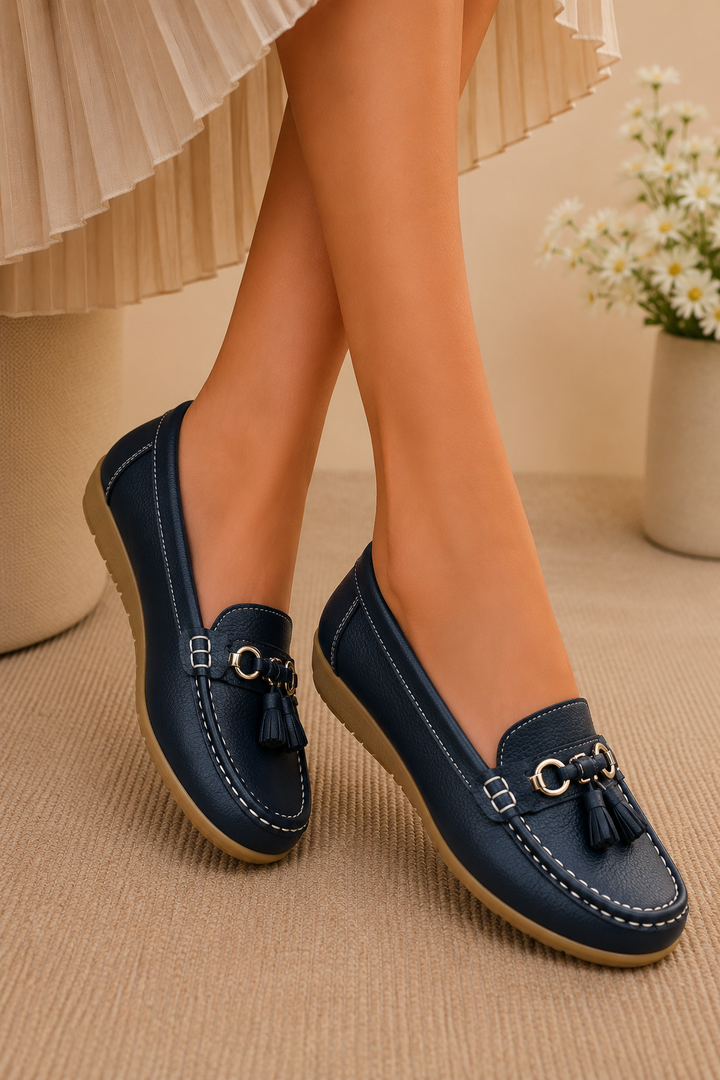 Siopie Tassel Leather Orthopaedic Loafers