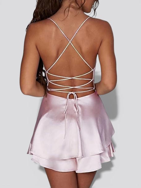 Backless Satin Evening Dress for Women – Elegant Halter Style for Weddings and Formal Events