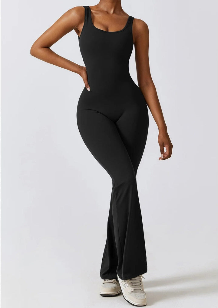 Flare Scrunch Jumpsuit - Siopie