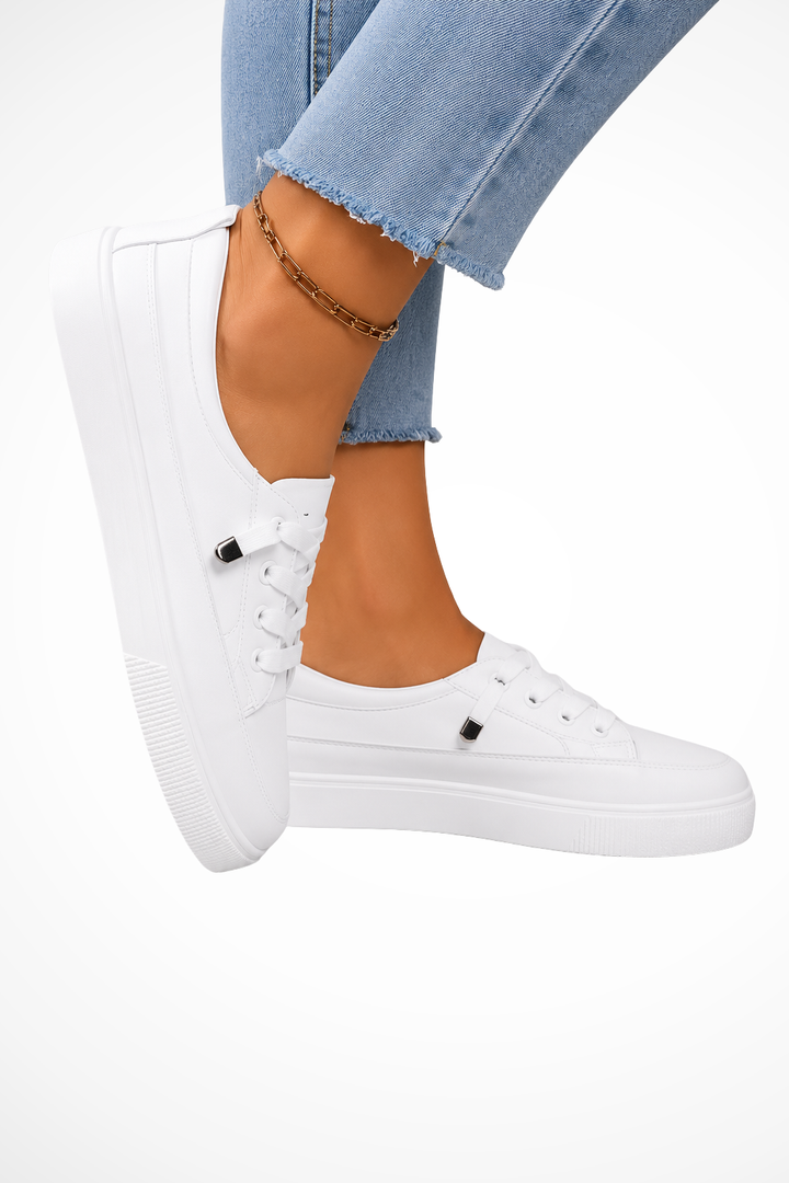 Siopie Lace Up Canvas Orthopaedic Trainers