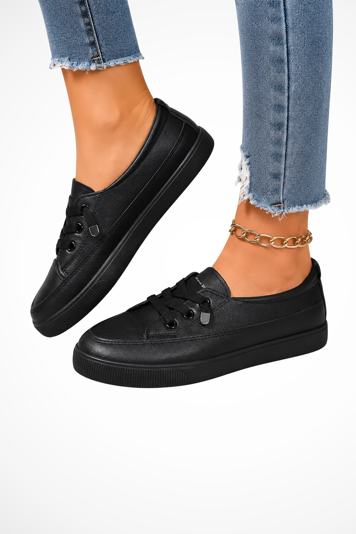Siopie Lace Up Canvas Orthopaedic Trainers