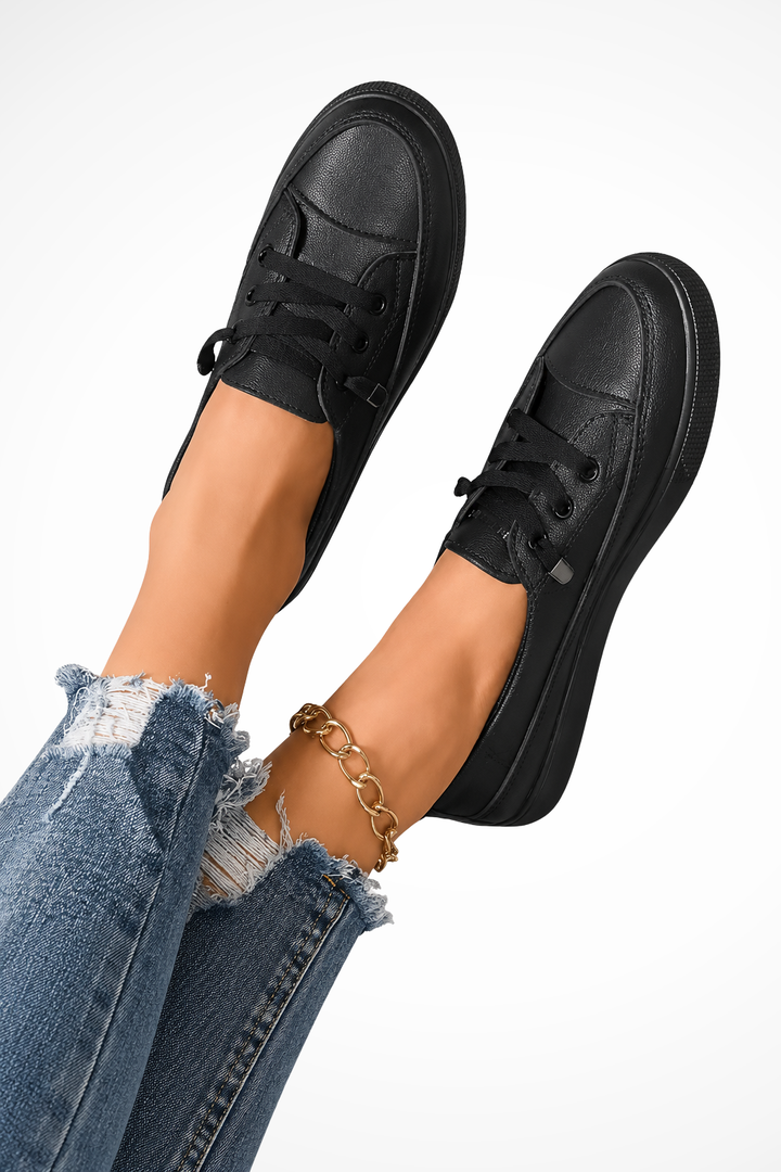 Siopie Lace Up Canvas Orthopaedic Trainers