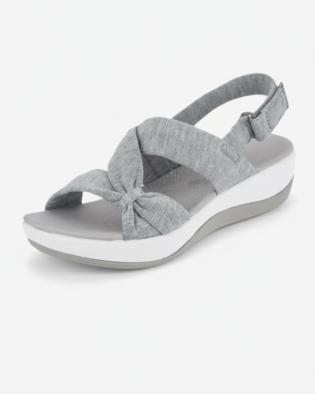 Wedge Sandals Bow Detail Adjustable Strap Open Toe