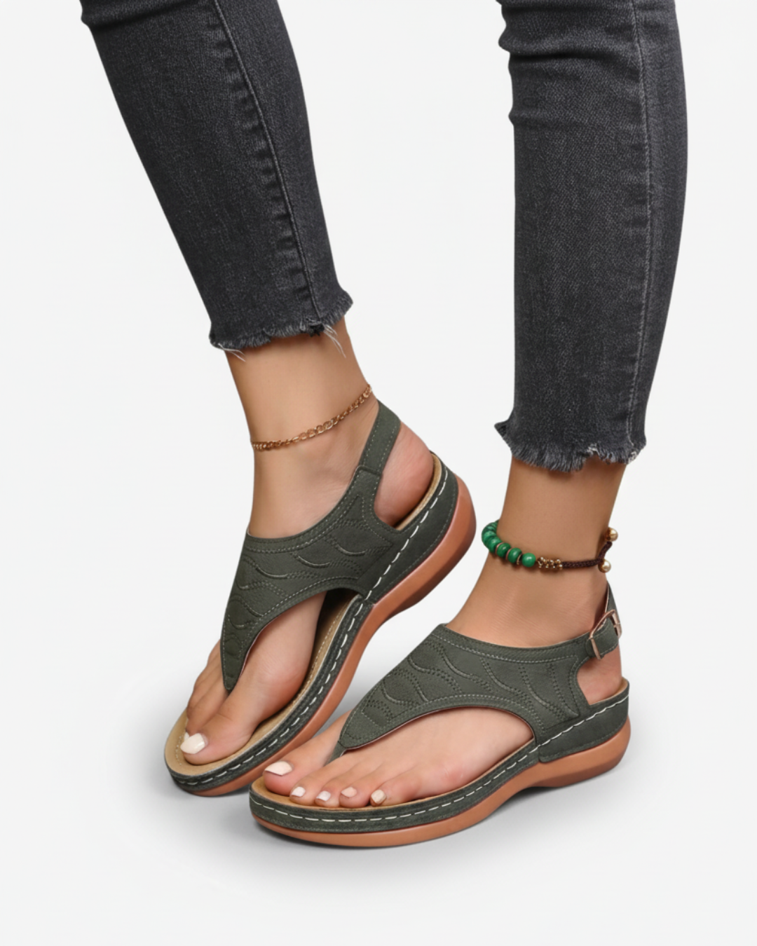 Thong Sandals Women Casual Summer Ankle Strap