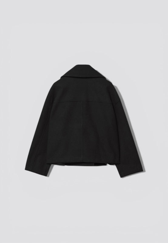 Double-Breasted Cropped Blazer for Women – Straight Fit Lightweight Jacket