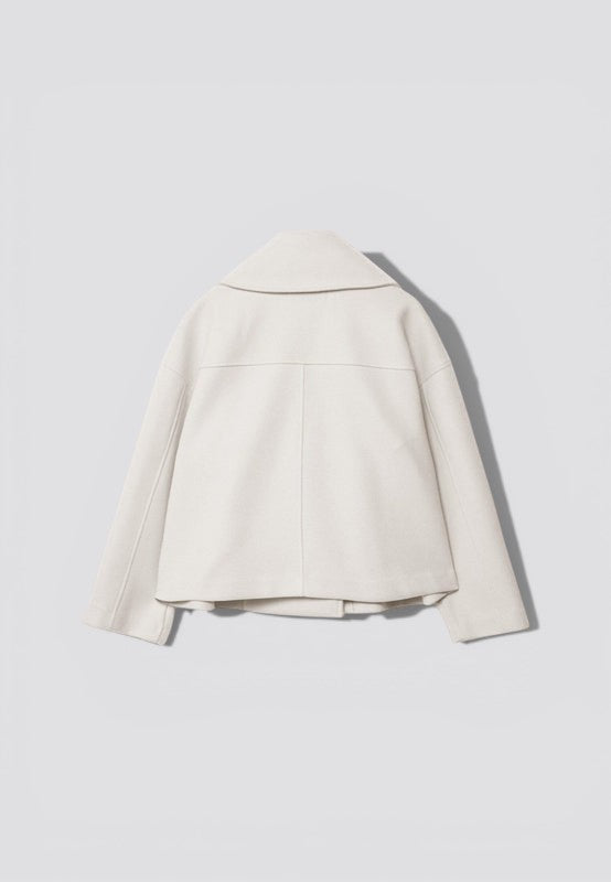 Double-Breasted Cropped Blazer for Women – Straight Fit Lightweight Jacket