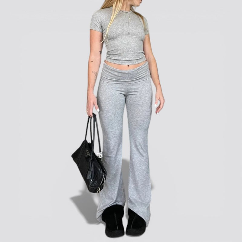 Women’s Cotton Lounge Set – Relaxed Fit Two Piece Casual Outfit