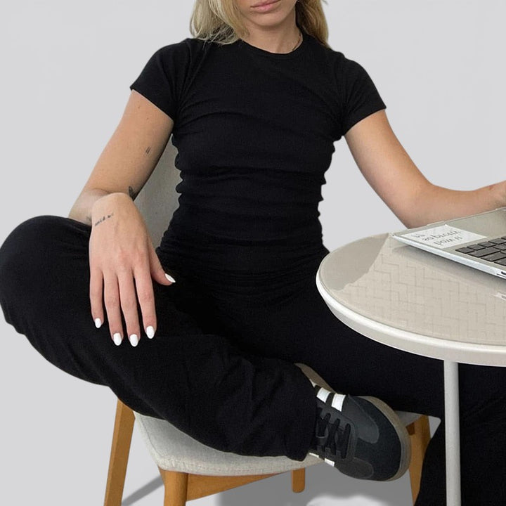 Women’s Cotton Lounge Set – Relaxed Fit Two Piece Casual Outfit