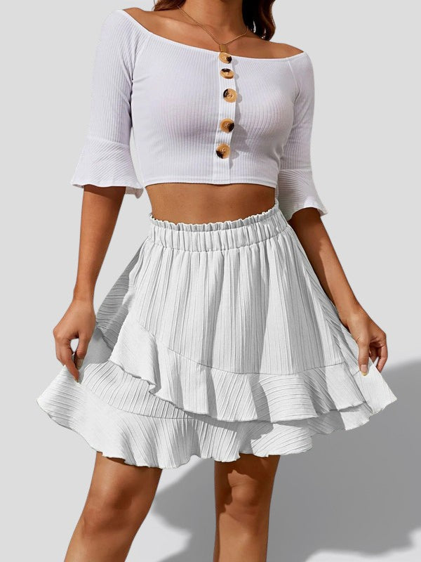 Ruffle Skirt for Women – Tiered Flowy Skirt in Mini, Midi or Maxi for Casual and Dressy Looks