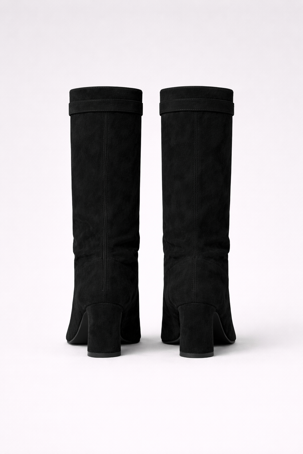 Women’s Knee High Block Heel Boots – Premium Leather or Suede Zip Up Winter Boots
