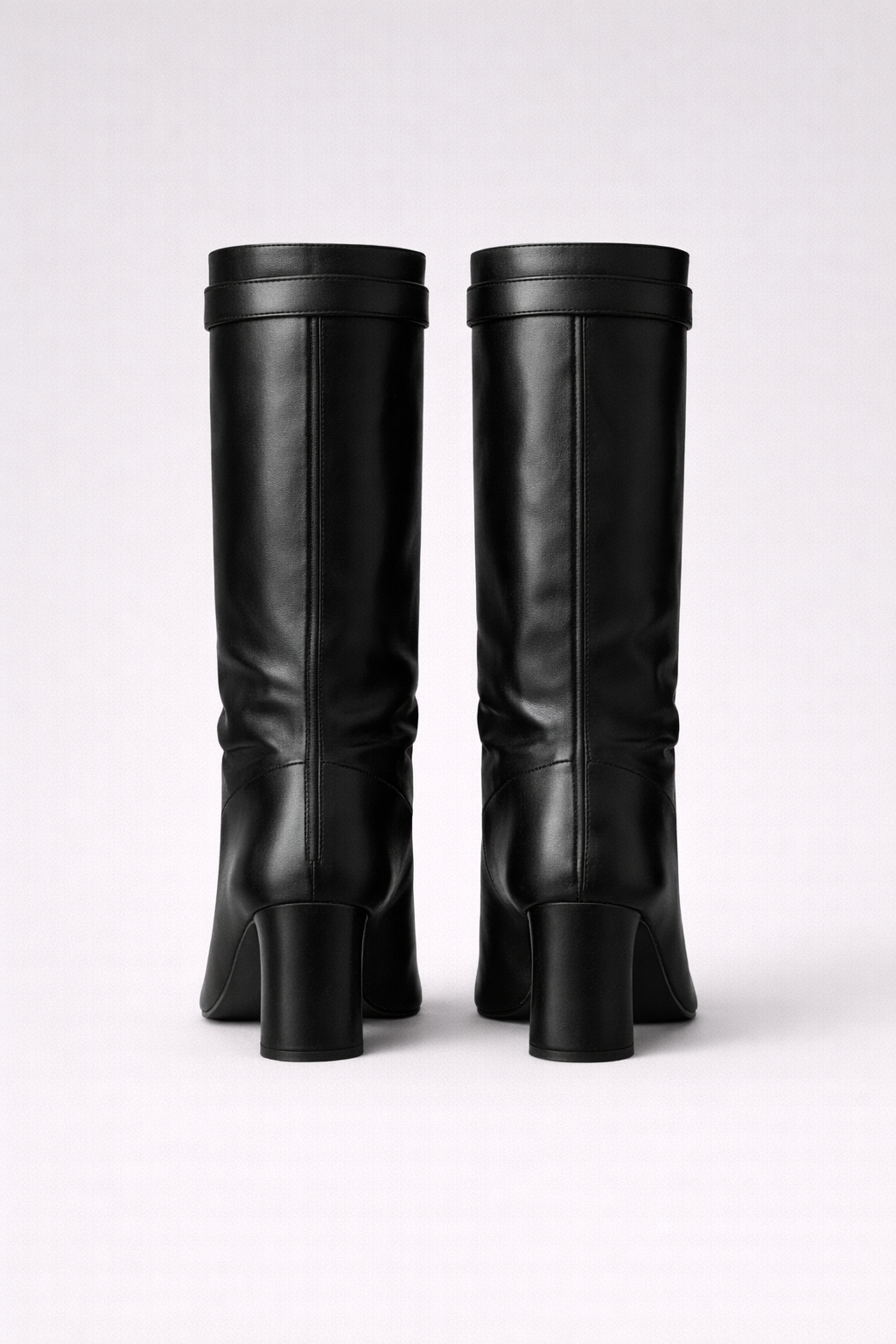 Women’s Knee High Block Heel Boots – Premium Leather or Suede Zip Up Winter Boots