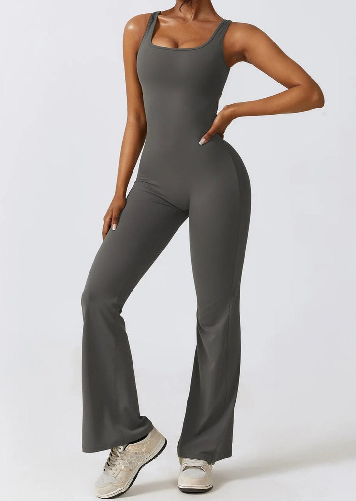 Flare Scrunch Jumpsuit - Siopie