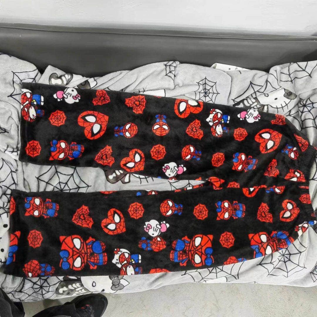 Cotton Velvet Hello Kitty Spider-man PJ - Siopie