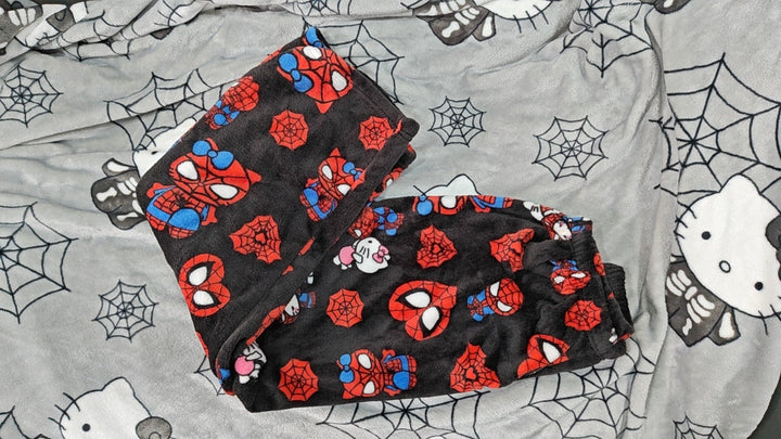 Cotton Velvet Hello Kitty Spider-man PJ - Siopie