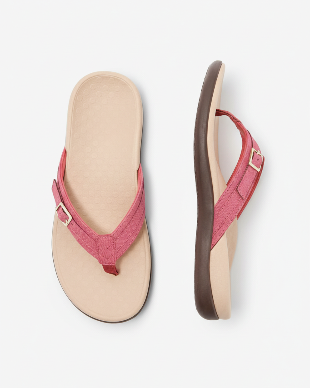 Flip Flops Women Casual Summer Thong Sandals Buckle Accent