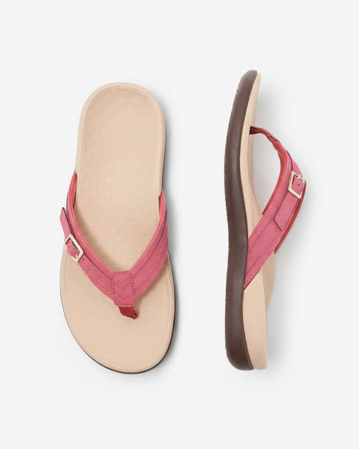 Flip Flops Women Casual Summer Thong Sandals Buckle Accent