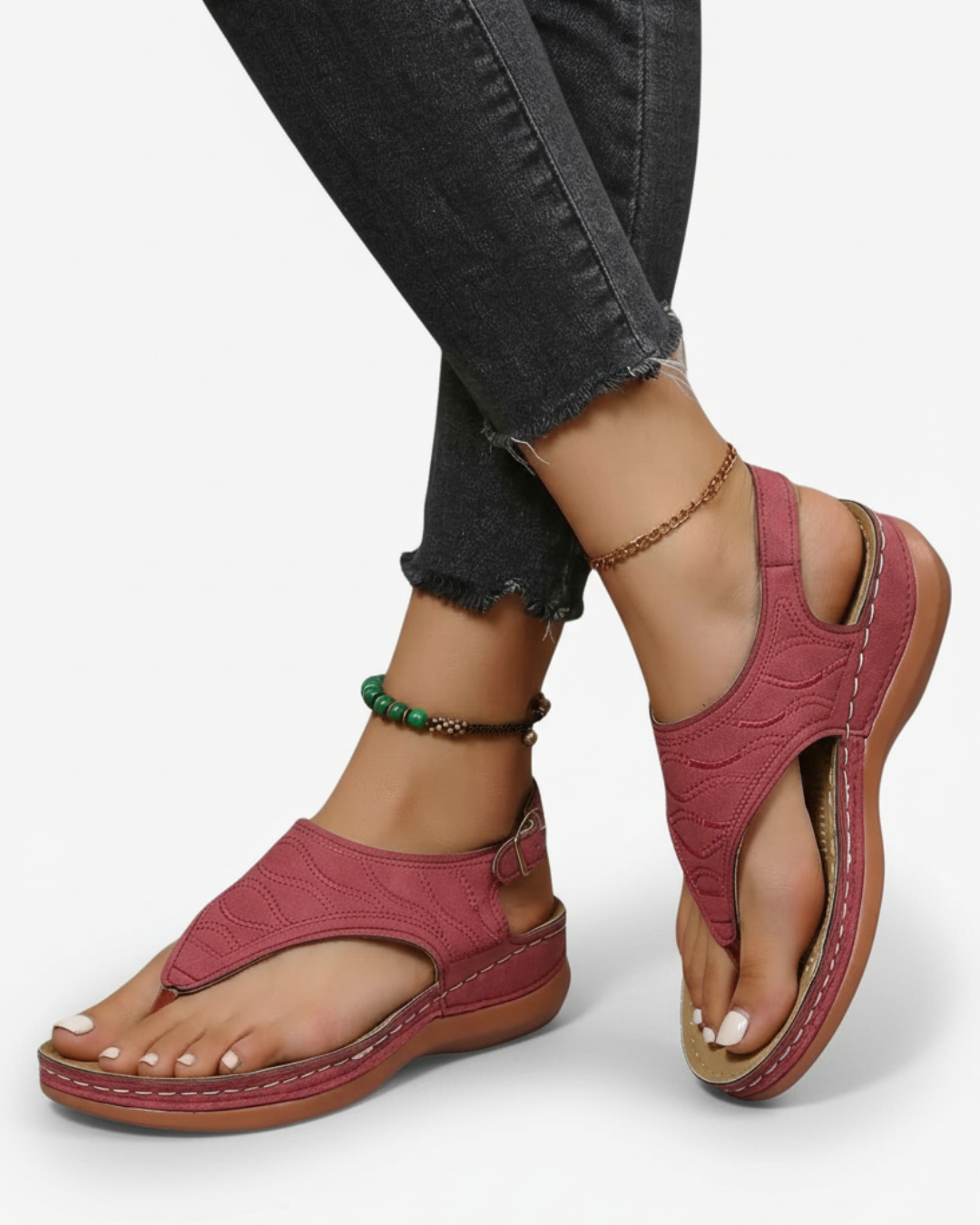 Thong Sandals Women Casual Summer Ankle Strap