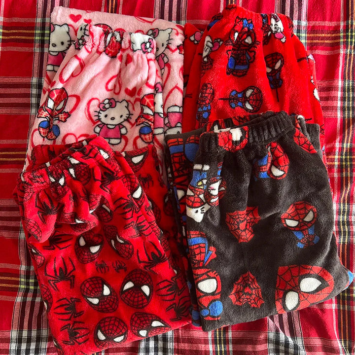 Cotton Velvet Hello Kitty Spider-man PJ - Siopie