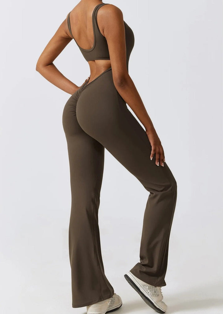 Flare Scrunch Jumpsuit - Siopie