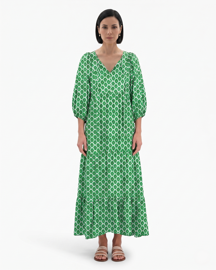 Siopie | Women’s Bohemian Tiered Maxi Dress
