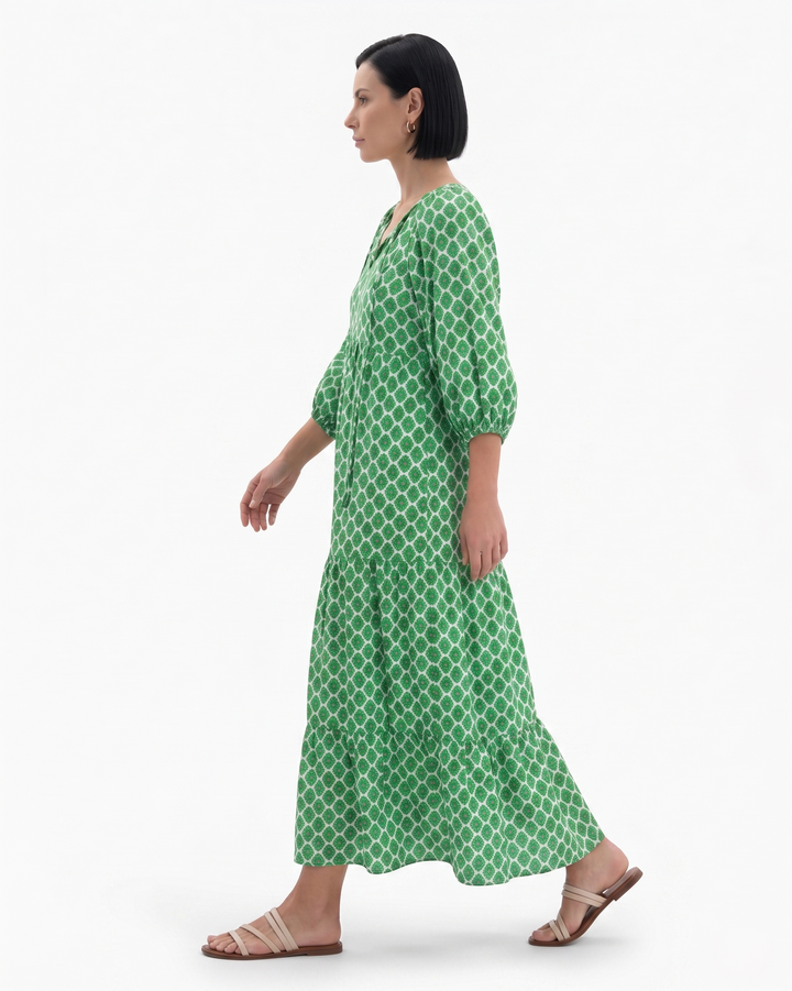 Siopie | Women’s Bohemian Tiered Maxi Dress