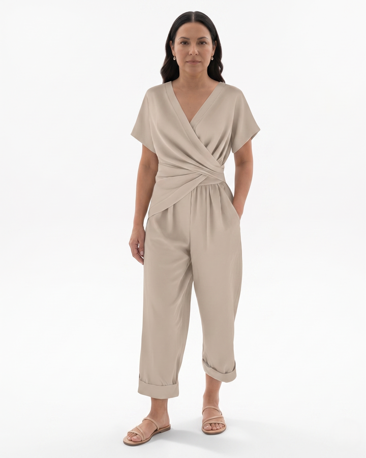 Siopie | Women’s Draped Wrap Two-Piece Set