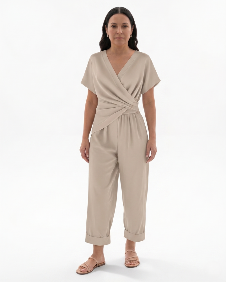 Siopie | Women’s Draped Wrap Two-Piece Set