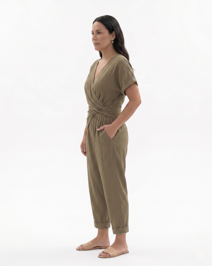 Siopie | Women’s Draped Wrap Two-Piece Set