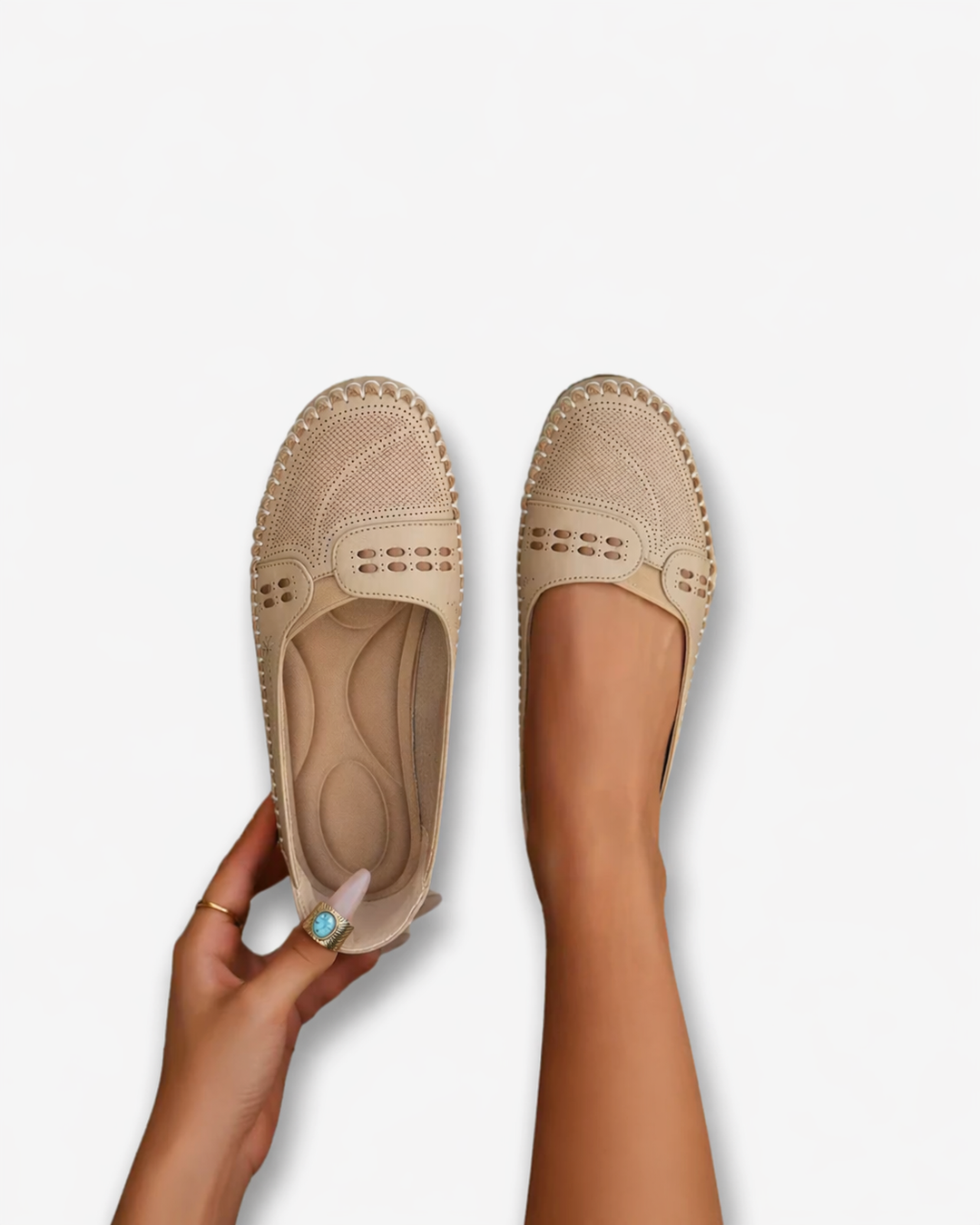 Siopie | Women’s Perforated Slip-On Loafers